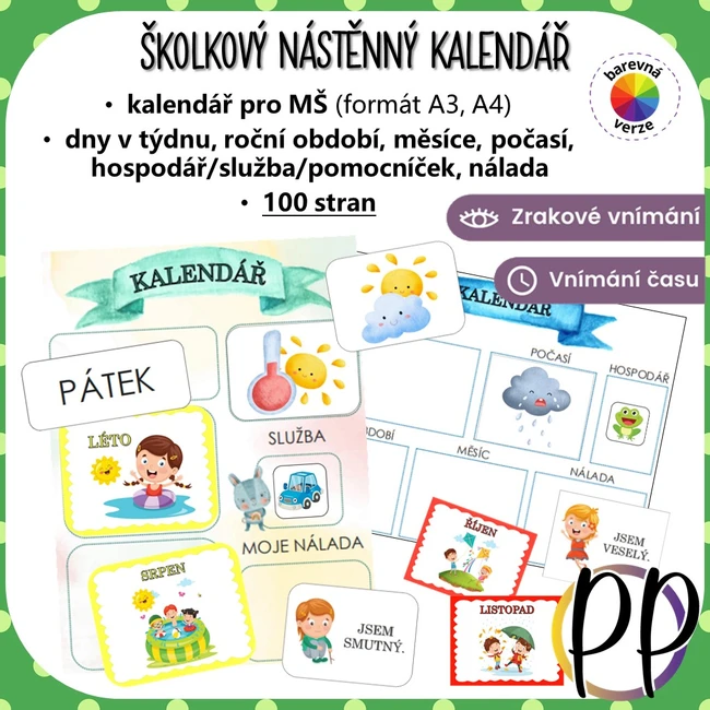 Školkový nástěnný kalendář III.