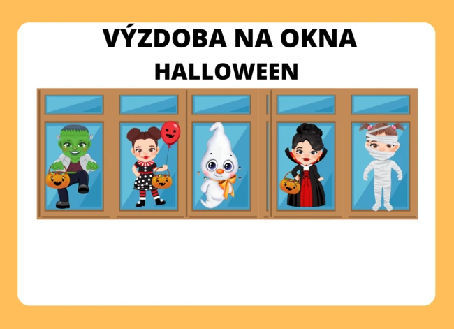 VÝZDOBA DO OKEN-HALLOWEEN
