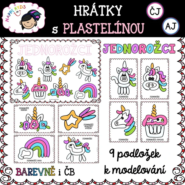 Hrátky s plastelínou - JEDNOROŽCI