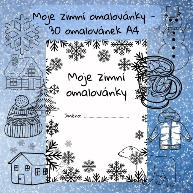 Moje zimní omalovánky