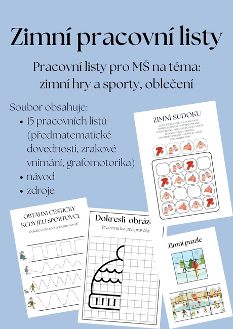 Zimní pracovní listy