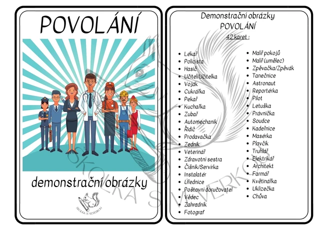 POVOLÁNÍ - demonstrační obrázky
