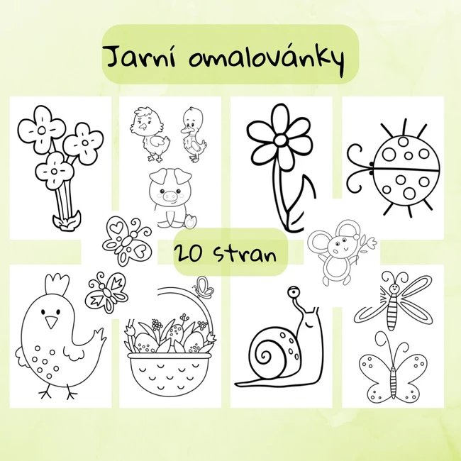 Jarní omalovánky