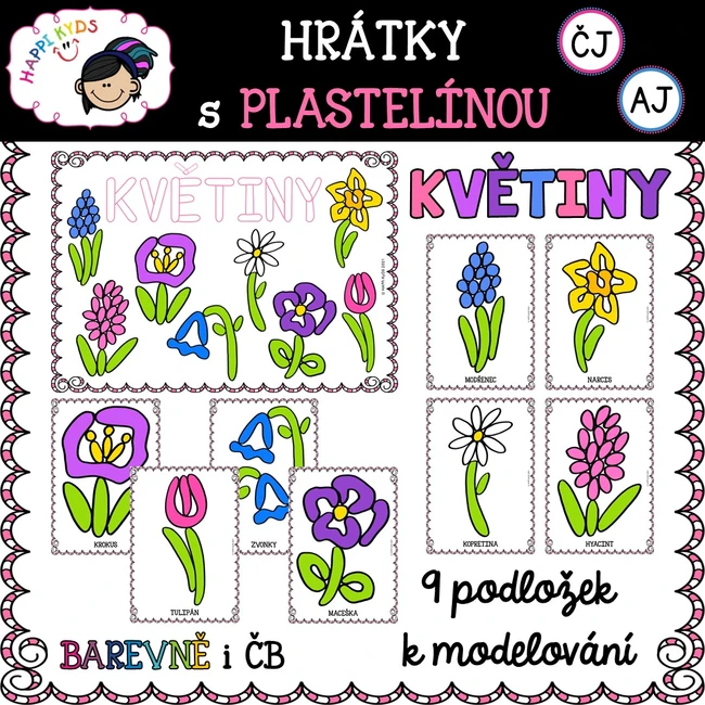 Hrátky s plastelínou - JARNÍ KVĚTINY