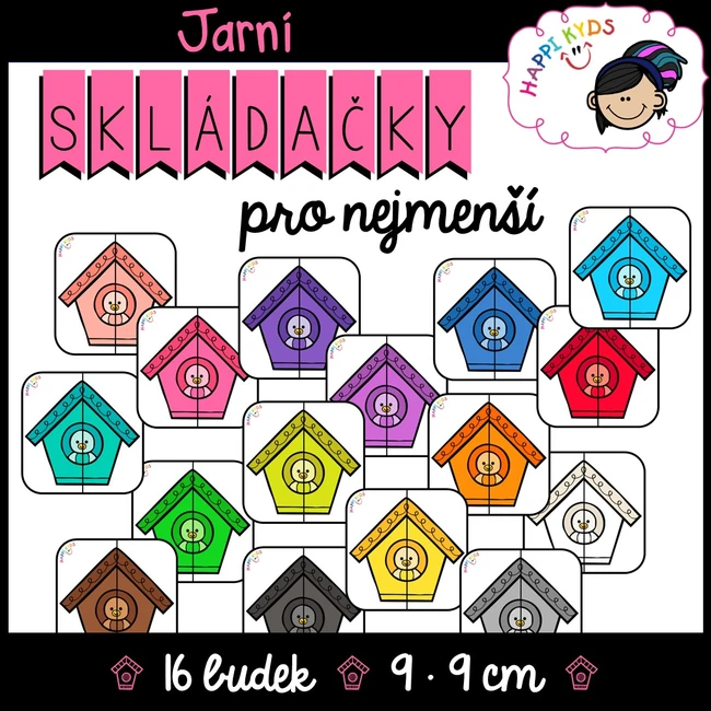 JARNÍ SKLÁDAČKY pro nejmenší (BARVY)
