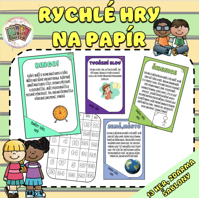RYCHLÉ HRY NA PAPÍR
