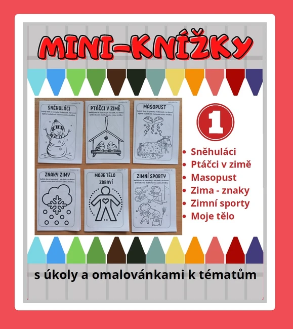 Mini knížečky k různým tématům (ZIMA)