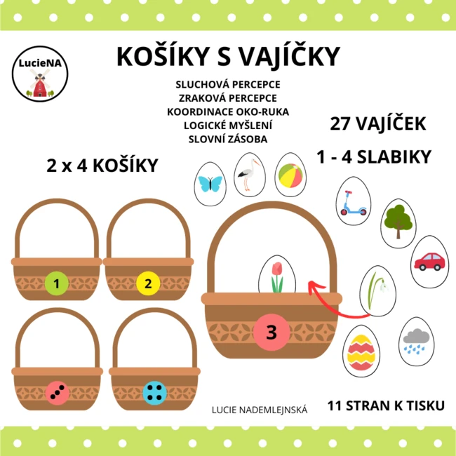 Košíky s vajíčky