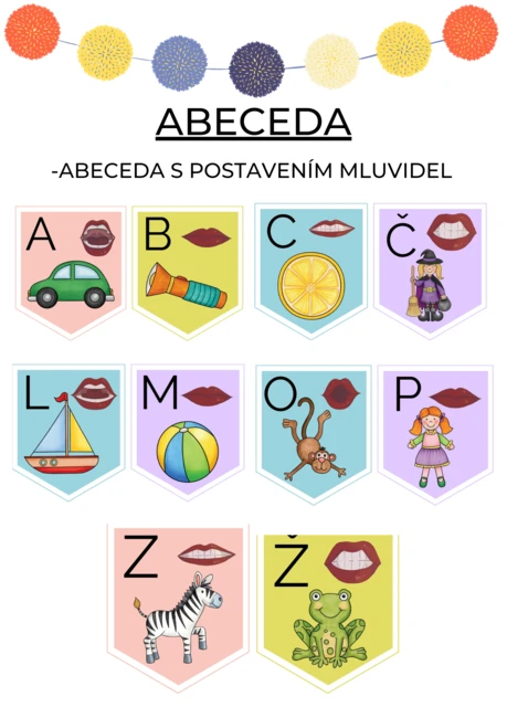ABECEDA S POSTAVENÍM MLUVIDEL 