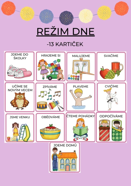 REŽIM DNE V MATEŘSKÉ ŠKOLE 