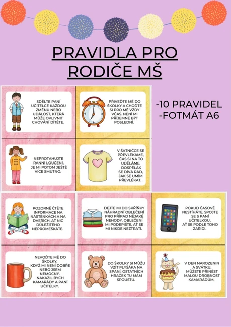 PRAVIDLA PRO RODIČE MŠ 