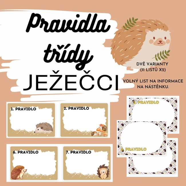 Pravidla třídy_ Ježci