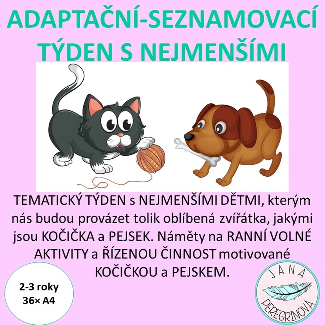 ADAPTAČNÍ-SEZNAMOVACÍ TÝDEN S NEJMENŠÍMI-náměty na RANNÍ volné hry, ŘÍZENÉ činnosti 