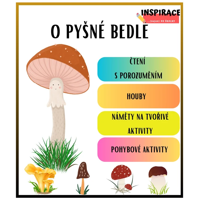 Příběh O pyšné bedle 🍄(soubor aktivit k tématu)