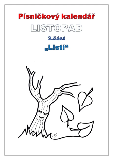 Písničkový kalendář, 3.část LISTOPAD