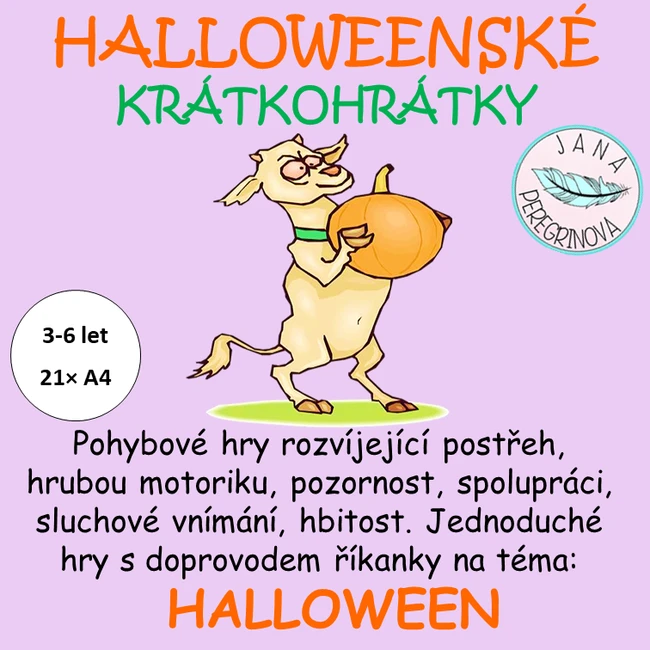 HALLOWEENSKÉ KRÁTKOHRÁTKY- různorodé POHYBOVÉ aktivity na téma HALLOWEEN