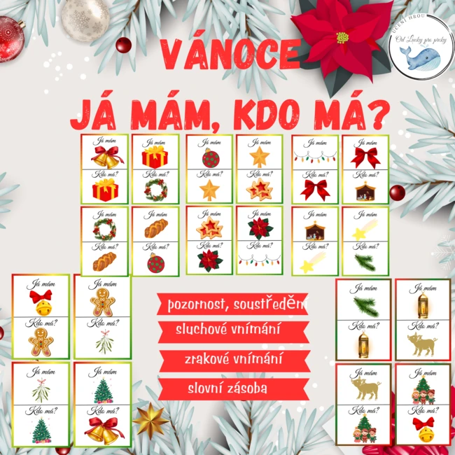 VÁNOČNÍ HRA  "JÁ MÁM, KDO MÁ?"