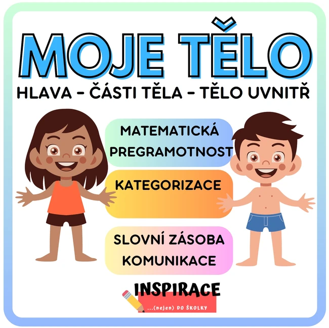 MOJE TĚLO - kategorizace (hry s kartičkami)