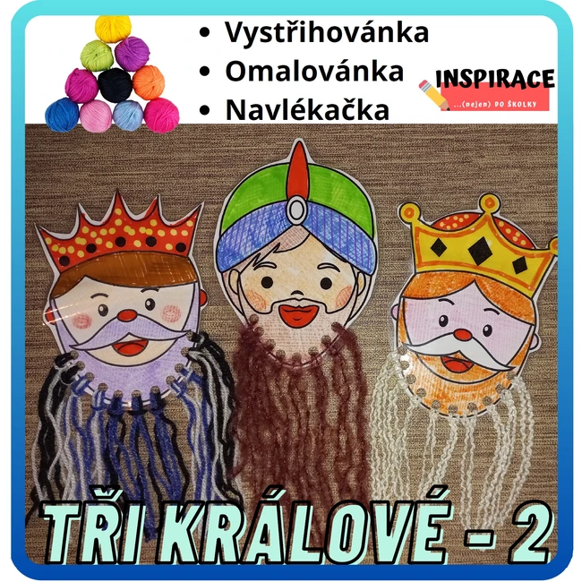 TŘI KRÁLOVÉ - navlékačky🧶