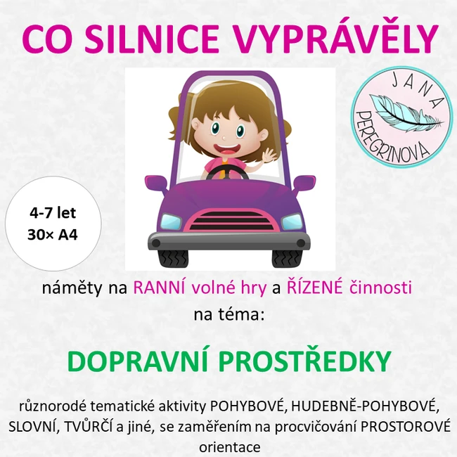 CO SILNICE VYPRÁVĚLY - RANNÍ volné hry a ŘÍZENÁ činnost/DOPRAVNÍ PROSTŘEDKY