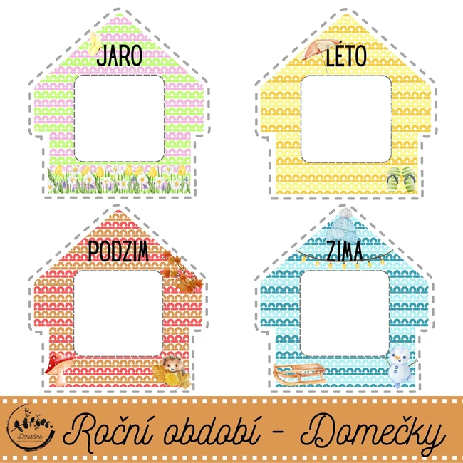 Roční období - Domečky