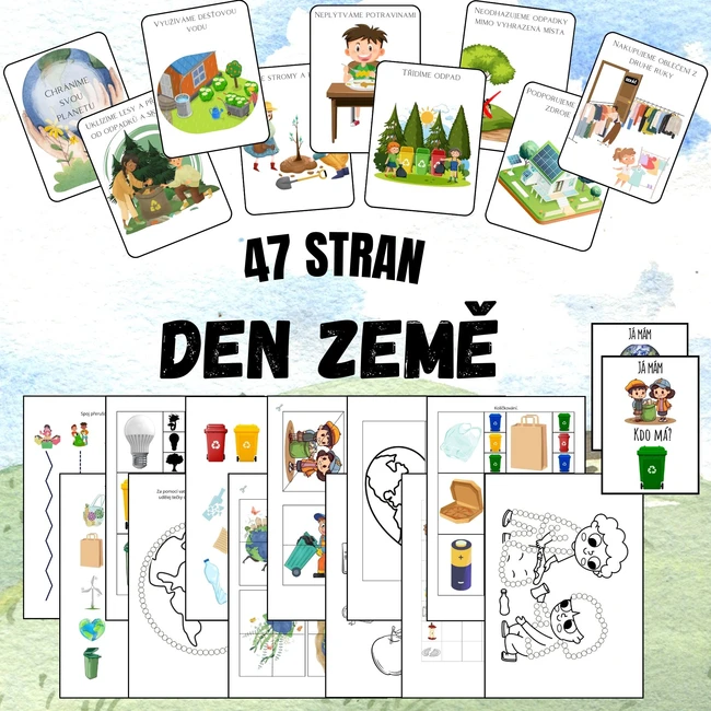 DEN ZEMĚ - soubor pracovních listů 
