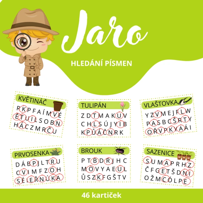 JARO - hledání písmen