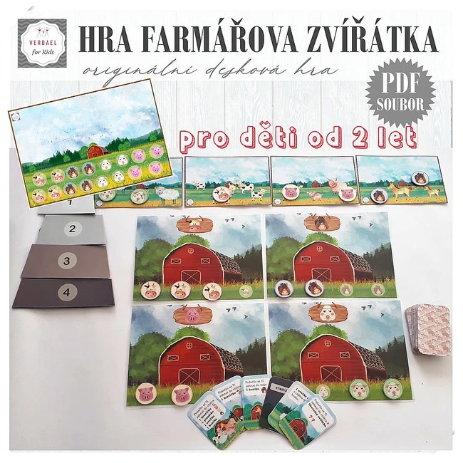 FARMÁŘOVA ZVÍŘÁTKA - originální desková hra