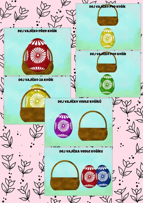 Prostorová orientace - Kraslice ( velikonoční vajíčka)