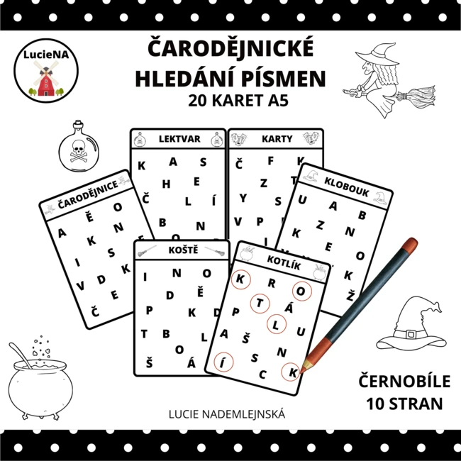 ČARODĚJNICKÉ HLEDÁNÍ PÍSMEN
