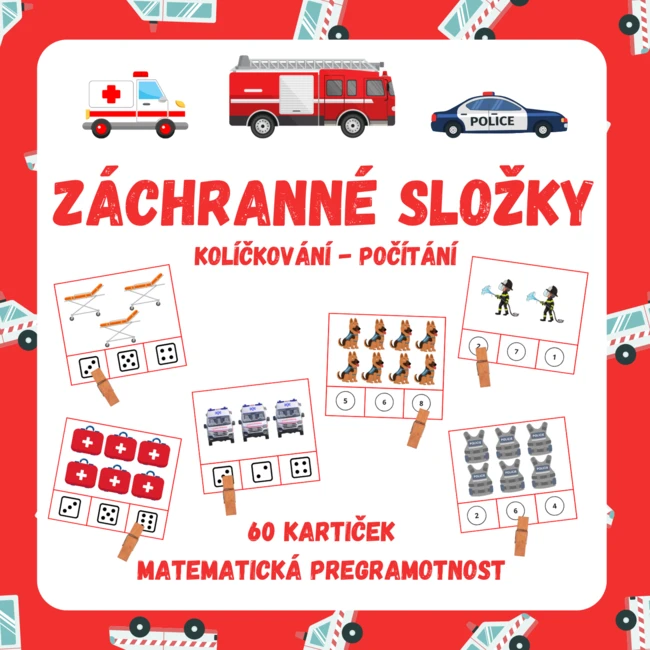 ZÁCHRANNÉ SLOŽKY - kolíčkování (počítání)
