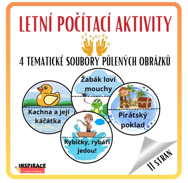 LETNÍ SKLÁDAČKY PŮLENÝCH OBRÁZKŮ
