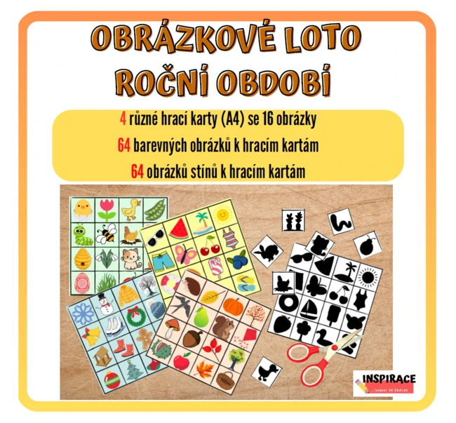 OBRÁZKOVÉ LOTO - ROČNÍ OBDOBÍ