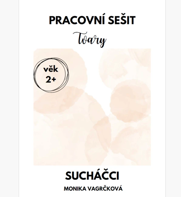 Pracovní sešit - Tvary A4 PDF k tisku