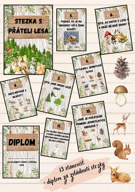 STEZKA S PŘÁTELI LESA 🐜🦊🌲🦔