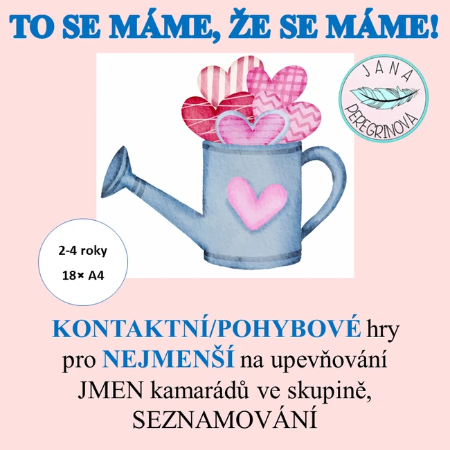 TO SE MÁME, ŽE SE MÁME- KONTAKTNÍ HRY NA UPEVŇOVÁNÍ JMEN pro nejmenší