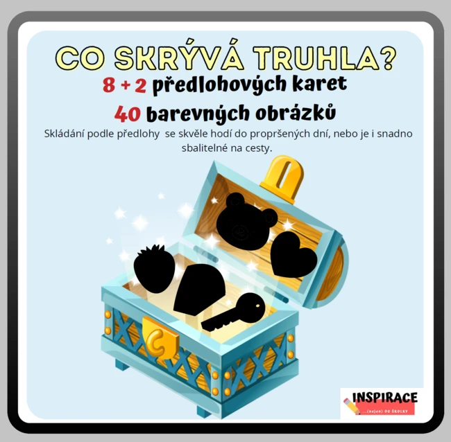 Truhla s poklady - stínová skládačka