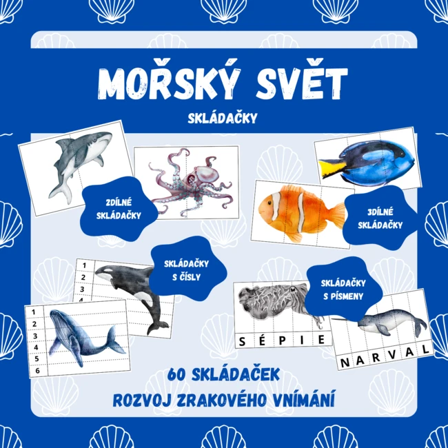 MOŘSKÝ SVĚT - skládačky