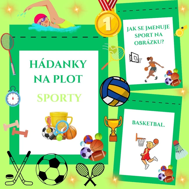 Hádanky na plot - Sporty