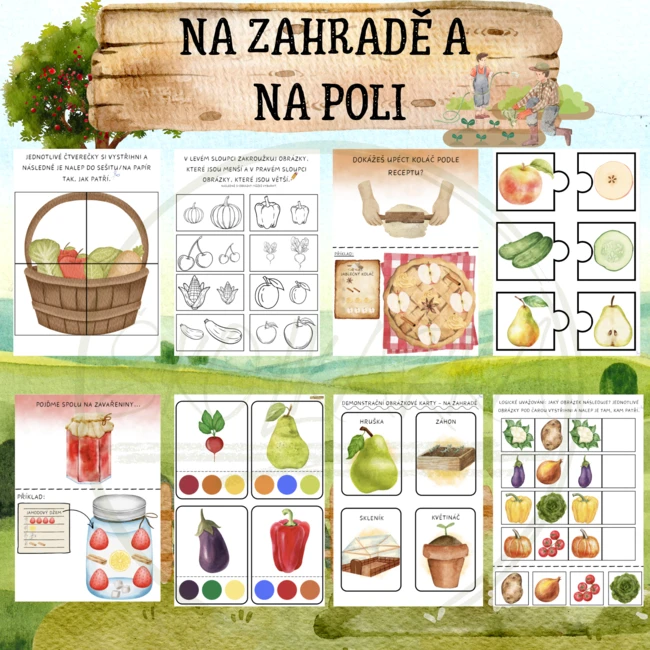 NA ZAHRADĚ A NA POLI