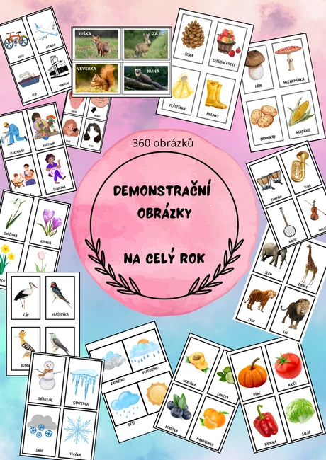 Demonstrační obrázky na celý rok