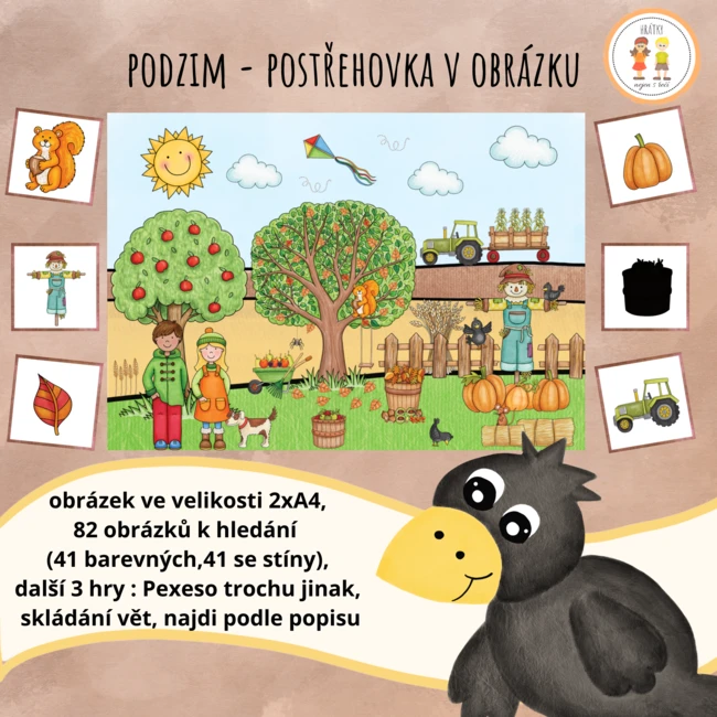 Podzim - postřehovka v obrázku