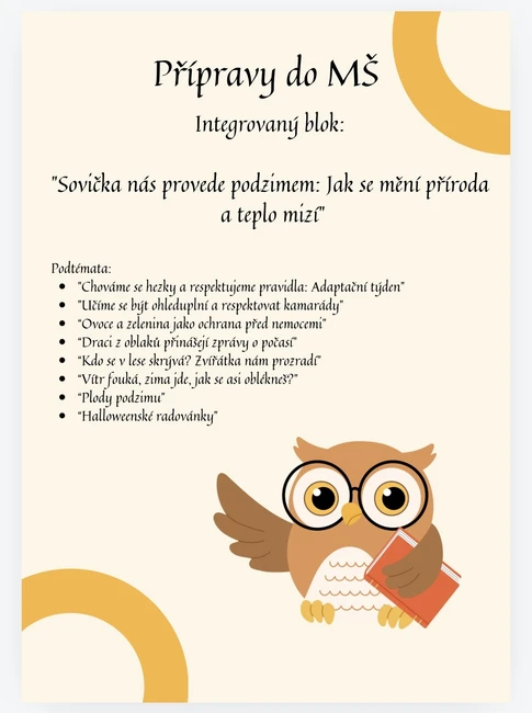 Integrovaný blok: Podzim (přípravy na podzim)