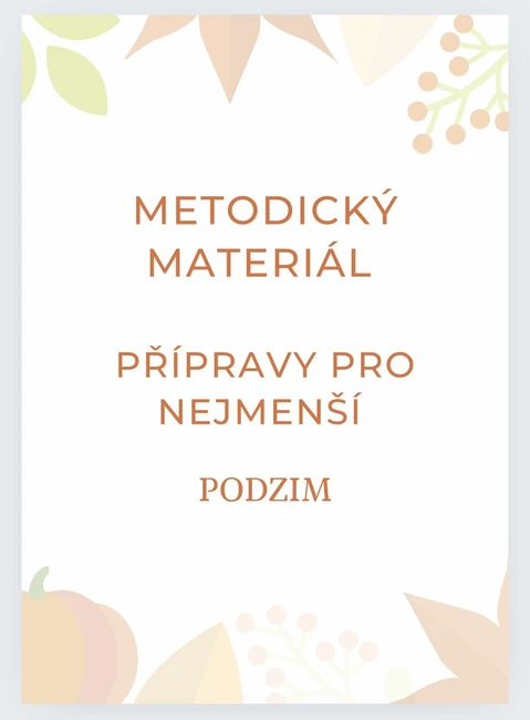 Nápadník činností pro nejmenší děti na podzim