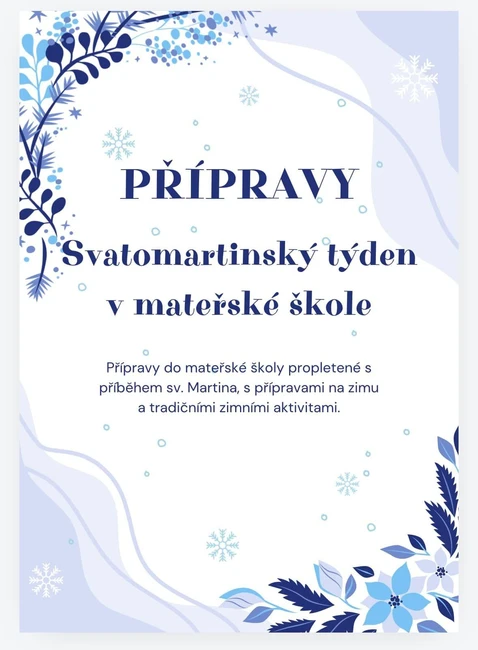 Svatý Martin - přípravy