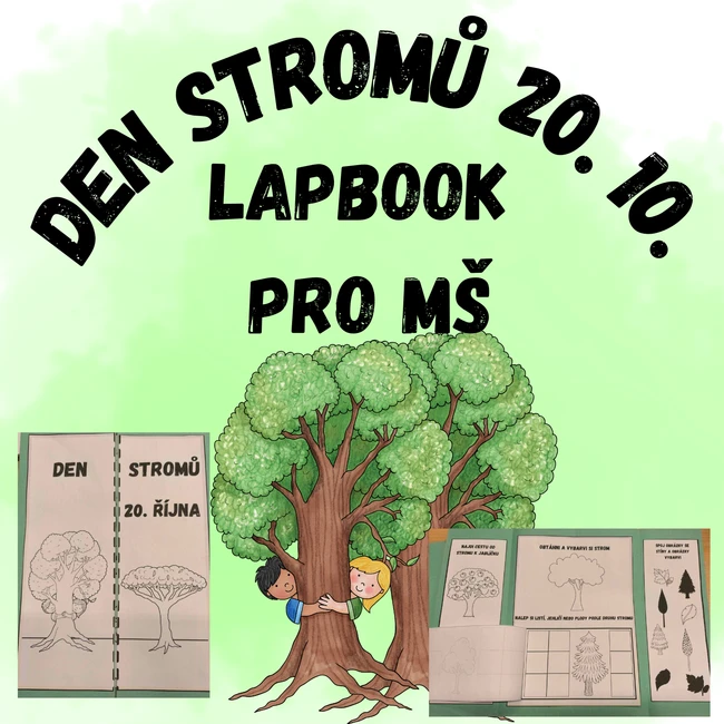 Den stromů 20. října - lapbook do MŠ