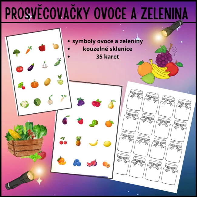 KOUZELNÉ SKLENICE OVOCE A ZELENINA
