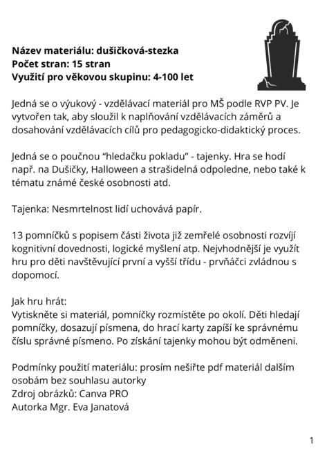dušičková stezka