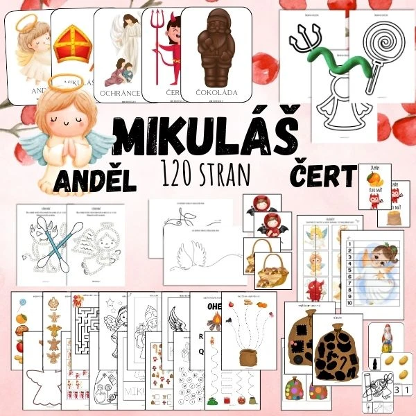 Mikuláš - soubor aktivit - 120 stran
