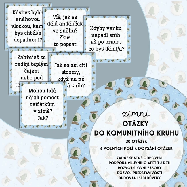 Otázky do komunitního kruhu - zima